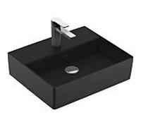 Villeroy & Boch Memento 2.0 lavabo 4A225LS5 50 x 42 cm, Ebony C-plus, avec trou pour robinetterie, sans trop-plein