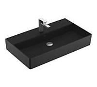 Villeroy & Boch Memento 2.0 lavabo 4A228LS5 80 x 47 cm, Ebony C-plus, avec trou pour robinetterie, sans trop-plein