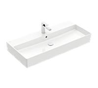 Villeroy & Boch Memento 2.0 vasque 4A221G01 100 x 47 cm, blanc alpine, avec trou pour robinetterie, avec trop-plein