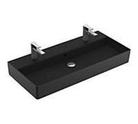 Villeroy & Boch Memento 2.0 vasque 4A221LS5 100 x 47 cm, Ebony C-plus, avec trou pour robinetterie, avec trop-plein