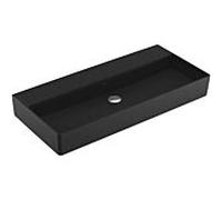Villeroy & Boch Memento 2.0 vasque 4A22A3S5 100 x 47 cm, Ebony C-plus, sans trou pour robinetterie, sans trop-plein