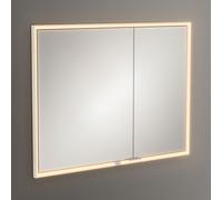 Villeroy & Boch My View Now Armoire de toilette, avec éclairage l: 100 H: 75 P: 16,8 cm, 2 portes, A4561000,