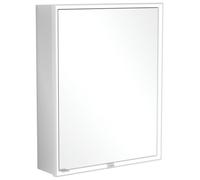 Villeroy & Boch My View Now armoire de toilette encastrée, 1 porte, charnières à droite, avec éclairage, avec interrupteur marche/arrêt, compatible Smart Home, 600x750x167,5mm, A4586R00