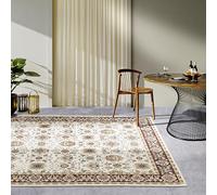 Villeroy & Boch Nicolas Tapis d'intérieur et d'extérieur Oriental tissé à Plat, Design Oriental Classique, certifié Öko-Tex Résistant aux intempéries et aux UV, Balcon, terrasse, Jardin - Marron