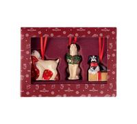 Villeroy & Boch Nostalgic Ornaments Chiens, Ensemble de 3 pcs, 6 x 7 cm