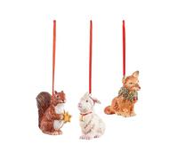 Villeroy & Boch Nostalgic Ornaments Ornament Waldtiere Anhänger 6 cm Set 3 pcs.