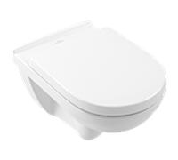 Villeroy & Boch O.NOVO CombiPack 5660D301 blanc avec WC , WC siège de spécification, WC élément, plaque de poussée