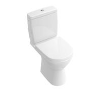 Villeroy & Boch O.novo - cuvette de WC Compact, sortie arrière, DirectFlush, CeramicPlus, blanc alpin 5689R0R1