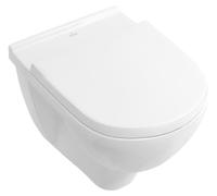 Villeroy & Boch O.novo, Cuvette suspendue sans bride, avec abattant amovible et frein de chute