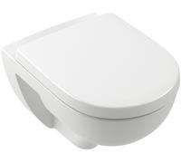 Villeroy & Boch O.Novo cuvette wc avec abattant à descente lente suspendue sans bride avec vortex blanc brillant 5660CLR1