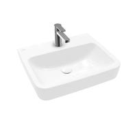 Villeroy & Boch O.novo - Lavabo 55x46 cm, sans trop-plein, trou pour robinet, AntiBac, CeramicPlus, blanc alpin 4A4156T2