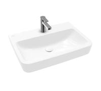 Villeroy & Boch O.novo - Lavabo 65x46 cm, sans trop-plein, trou pour robinet, AntiBac, CeramicPlus, blanc alpin 4A4166T2