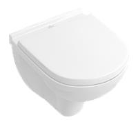 Villeroy & Boch O.Novo lavage mural WC 5688H1R1 compact, blanc c-plus, avec siège