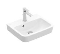 Villeroy & Boch O.novo - Lave-mains 50x37 cm, avec trop-plein, trou pour robinet, AntiBac, CeramicPlus, blanc alpin 434450T2
