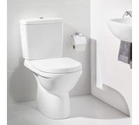 Villeroy & Boch O.novo pack combiné - combinaison duobloc avec abattant à déclipsage rapide et à fermeture ralentie - CeramicPlus blanc alpin 5661W3R1