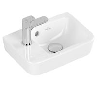 Villeroy & Boch O.novo, pack lave-mains avec robinetterie, bonde clic-clac, siphon chromé et kit de fixation