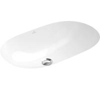 Villeroy & Boch O.novo - Vasque sans trou à installer par le bas, avec trop-plein, 60x35 cm, blanc - vasque, avec CeramicPlus 416260R1