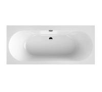 Villeroy & Boch Oberon 2.0 - Baignoire 180x80x47 cm, Quaryl, blanc UBQ180OBR2DV-01
