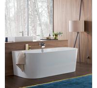 Villeroy & Boch Oberon 2.0 Baignoire semi-îlot, avec tablier, UBQ180OBR9CD00V-01,