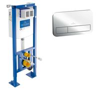 Villeroy & Boch Pack Bâti-support autoportant ViConnect + Plaque dechromée
