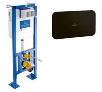 Villeroy & Boch Pack Bâti-support autoportant ViConnect + Plaque denoir mat