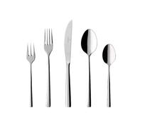 Villeroy & Boch - Piemont ménagère 30 pièces, ensemble de couverts en acier inoxydable de haute qualité pour jusqu'à 6 personnes, poli, adapté au lave-vaisselle, élégance simple