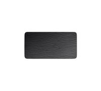 Villeroy & Boch Plat à service Manufacture Rock 18x35 cm Noir