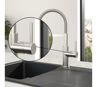 Villeroy & Boch Poignée de robinetterie pour mitigeur monocommande Steel Expert Compact, 927380LC,