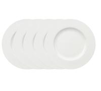 Villeroy & Boch Royal Assiette plate en porcelaine Bone 27 cm, Porcelaine, Blanc., 6er Sets