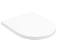 Villeroy & Boch - Abattant WC Subway 3.0 - CeramicPlus, charnières inox, Blanc de pierre 8M4261RW