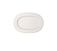 VILLEROY & BOCH SIGNATURE Plat ovale Anmut Gold 41cm blanc