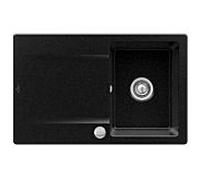 Villeroy & Boch Siluet évier encastrable 333402J0 avec garniture de vidage et actionnement excentrique, chromite