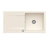 Villeroy & Boch Siluet évier encastrable 333602KR avec garniture de vidage et actionnement excentrique, Crema