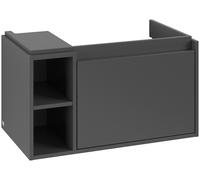 Villeroy & Boch Skyla armoire 77.2x43.9x43.6 cm sous-lavabo suspendu graphite C78700VR