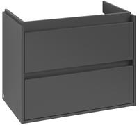 Villeroy & Boch Skyla armoire 77.2x43.9x59.6 cm sous-lavabo suspendu graphite C79600VR