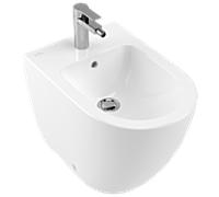 Villeroy & Boch stand- Bidet Subway 2.0 540100R1 blanc , 1 trou pour robinet, trop-plein, CeramicPlus