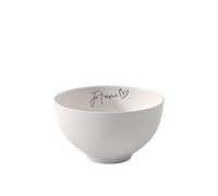 Villeroy & Boch Bol Statement Je t'Aime Céramique – Lave‑vaisselle & Micro‑ondes – Blanc