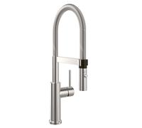 Villeroy & Boch Steel Expert 2.0 - Mitigeur d'évier avec bras flexible et douchette, inox 928000LC