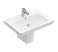Villeroy & Boch Subway 2.0 lavabo 71136501 65x47cm, blanc, trou de robinetterie et trop-plein