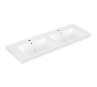 Villeroy & Boch Subway 2.0 lavabo double 1300 x 470 mm Blanc CeramicPlus Angulaire