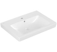 Villeroy & Boch Subway 2.0 lavabo, pour robinetterie 3 trous, avec trop-plein, 1 trou pour robinetterie, 650x470mm, 711365R1, Couleur: Céramique blanche Plus