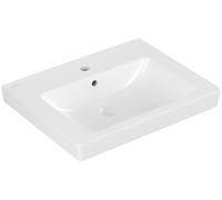 Villeroy & Boch Subway 2.0 lavabo, pour robinetterie 3 trous, avec trop-plein, 1 trou pour robinetterie, 600x470mm, 71136001, Couleur: Blanc