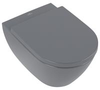 Villeroy & Boch Subway 2.0 WC à fond creux, ovale, sortie horizontale, DirectFlush, 370x560x365mm, 5614R0i4, Couleur: Graphite, Ceramic Plus