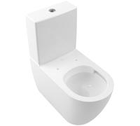 Villeroy & Boch Subway 2.0 WC à fond creux sans bord pour combinaison, ovale, au sol, DirectFlush, 370x700x400mm, 5617R0R1, Couleur: Céramique blanche Plus