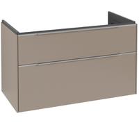 Villeroy & Boch – Armoire sous lavabo Subway 3.0 C570L0VM, LED, 2 tiroirs, taupe