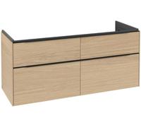 Villeroy & Boch Subway 3.0 armoire sous lavabo, éclairage LED, 4 tiroirs, 1272x576x478mm, C568L1VJ