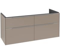 Villeroy & Boch Subway 3.0 armoire sous lavabo, éclairage LED, 4 tiroirs, lavabo au centre, 1272x576x478mm, C602L0VM