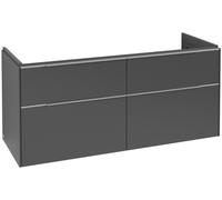 Villeroy & Boch Subway 3.0 armoire sous lavabo, éclairage LED, 4 tiroirs, lavabo au centre, 1272x576x478mm, C602L0VR