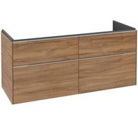 Villeroy & Boch Subway 3.0 armoire sous lavabo, éclairage LED, 4 tiroirs, lavabo au centre, 1272x576x478mm, C602L0RH
