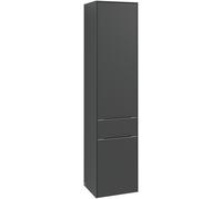 Villeroy & Boch Subway 3.0 Armoires hautes, 1 tiroir et 2 portes butée gauche, 400x1710x362mm, C59001VH, Couleur: Façade/carcasse : chêne dArizona, poignée : noir volcan.